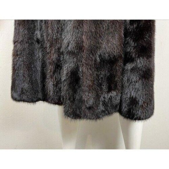 BIRGER CHRISTENSEN MINK MIDI SWING COAT M/L - Picture 13 of 16